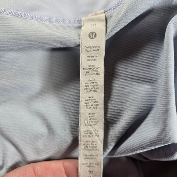 Lululemon Speed Up Womens Size 10 Lined Running 4" Shorts Zipper Pocket - Picture 6 of 7